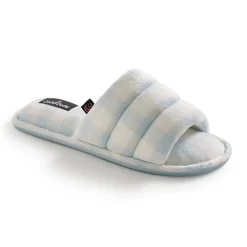 Puffy Velour Slide Slipper