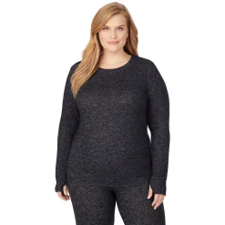 SoftKnit Long Sleeve Crew PLUS