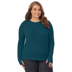 SoftKnit Long Sleeve Crew PLUS