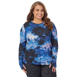 SoftKnit Long Sleeve Crew PLUS