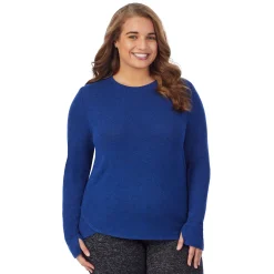 SoftKnit Long Sleeve Crew PLUS