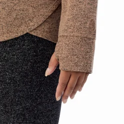 SoftKnit Long Sleeve Crew PLUS