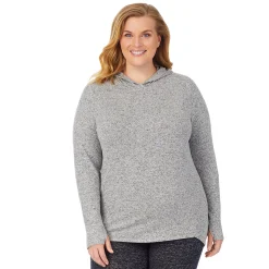 SoftKnit Long Sleeve Tunic Hoodie PLUS