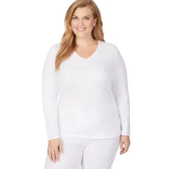 Softwear Lace Edge Long Sleeve V-Neck PLUS