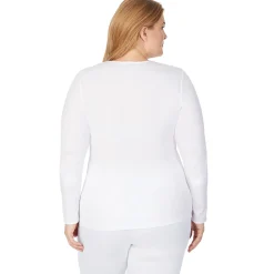 Softwear Lace Edge Long Sleeve V-Neck PLUS