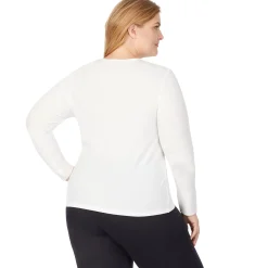 Softwear Lace Edge Long Sleeve V-Neck PLUS