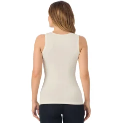 Softwear With Stretch Crew Neck Tank With Lace