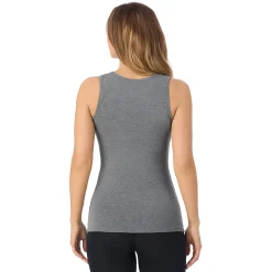Softwear With Stretch Crew Neck Tank With Lace