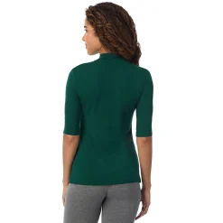 Softwear With Stretch Elbow Sleeve Mock Neck