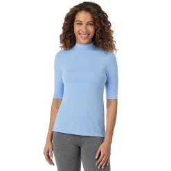 Softwear With Stretch Elbow Sleeve Mock Neck