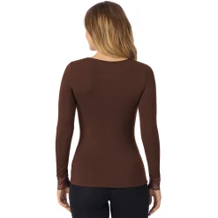 Softwear With Stretch Long Sleeve V-Neck With Lace