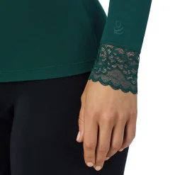 Softwear With Stretch Long Sleeve V-Neck With Lace