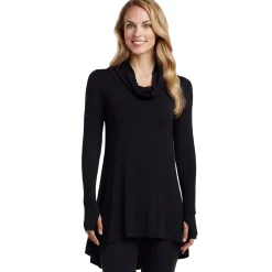 Softwear With Stretch Long Sleeve Cowl Tunic