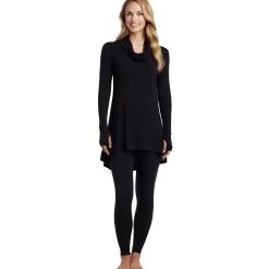 Softwear With Stretch Long Sleeve Cowl Tunic