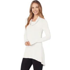Softwear With Stretch Long Sleeve Cowl Tunic