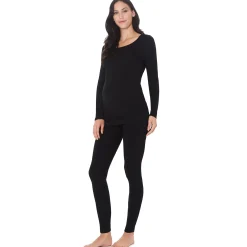 Softwear With Stretch Long Sleeve Maternity Ballet Neck Top