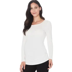 Softwear With Stretch Long Sleeve Maternity Ballet Neck Top