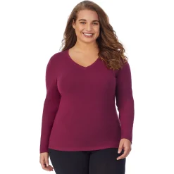 Softwear With Stretch Long Sleeve V-Neck PLUS