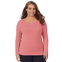 Softwear With Stretch Long Sleeve V-Neck PLUS