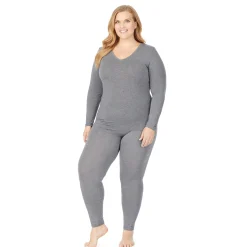 Softwear With Stretch Long Sleeve V-Neck PLUS