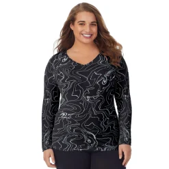 Softwear With Stretch Long Sleeve V-Neck PLUS