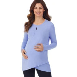 Softwear with Stretch Maternity Wrap Front Top