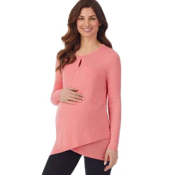 Softwear with Stretch Maternity Wrap Front Top