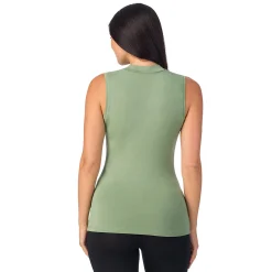 Softwear With Stretch Mock Neck Tank