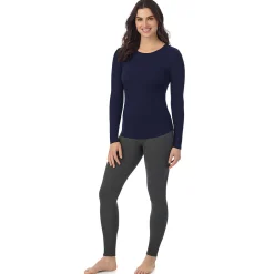 Stretch Rib Long Sleeve Crew