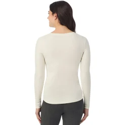 Stretch Rib Long Sleeve Henley