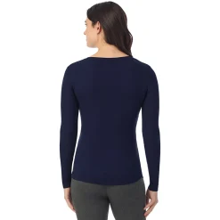 Stretch Rib Long Sleeve Henley