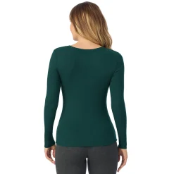 Stretch Rib Long Sleeve Henley