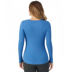 Stretch Rib Long Sleeve Henley