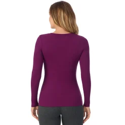 Stretch Rib Long Sleeve Henley