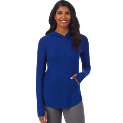 Stretch Thermal Long Sleeve Hoodie Tunic