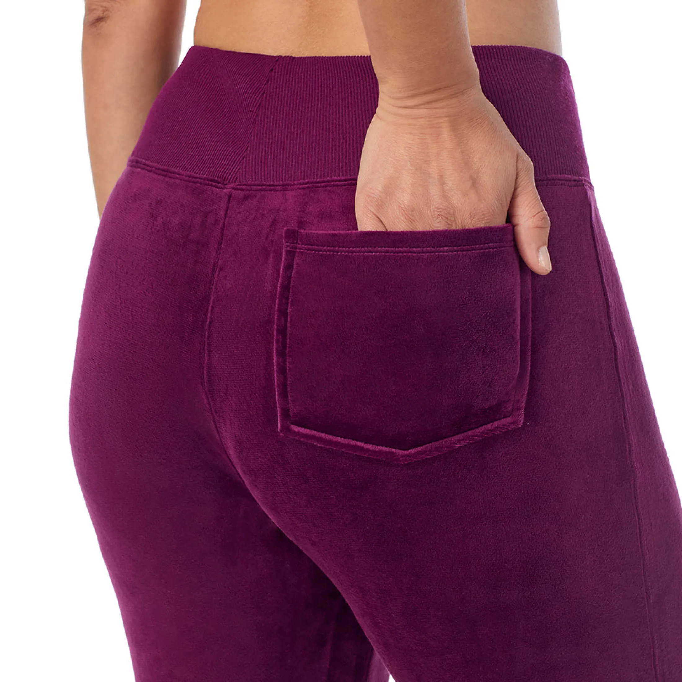 Stretch Velour Boot Cut Legging