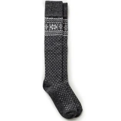 Turncuff Tonal Snowflake Knee High Sock