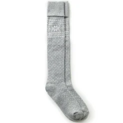 Turncuff Tonal Snowflake Knee High Sock