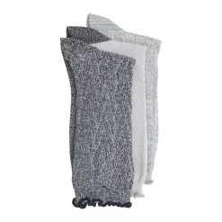 Twist Chevron / Lettuce Edge Crew Sock 3-Pack