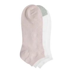 Twist Tile Textured Low Cut Sock 3-Pack