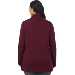 Ultra Cozy Long Sleeve Cowl Neck Tunic PLUS