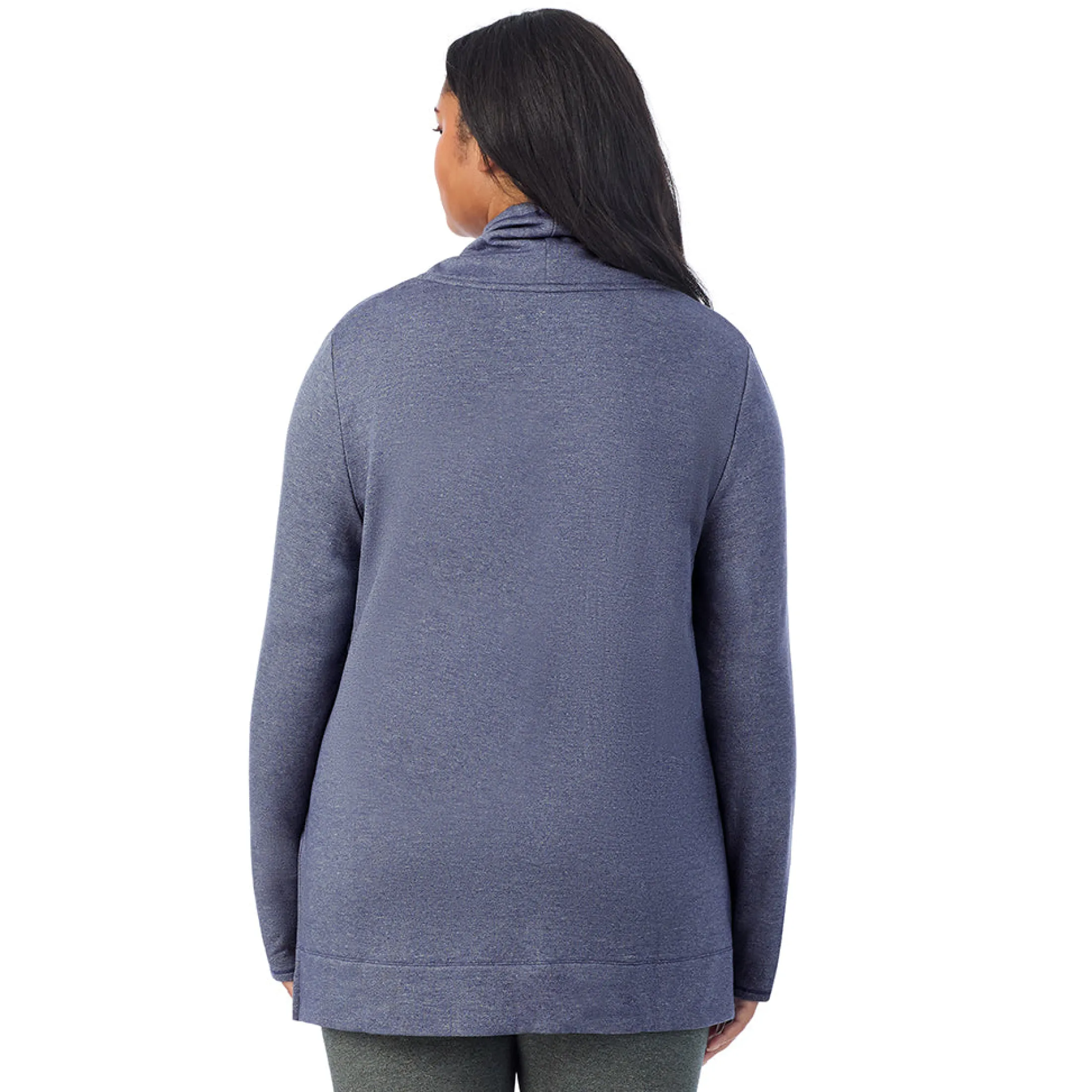 Ultra Cozy Long Sleeve Cowl Neck Tunic PLUS