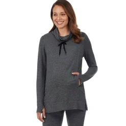 Ultra Cozy Maternity Long Sleeve Funnel Neck Tunic