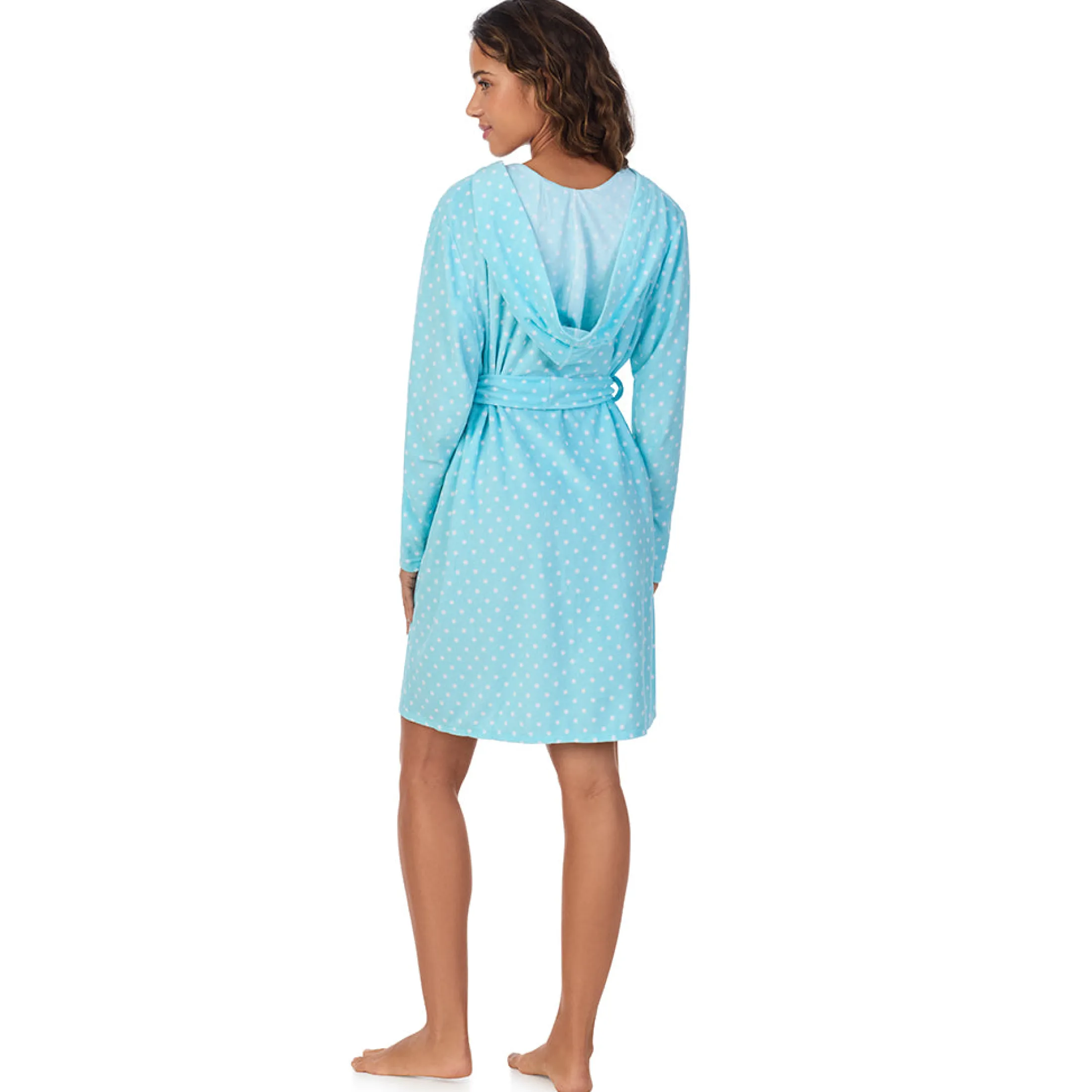 Vintage Terry Wrap Robe with Hood