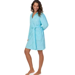 Vintage Terry Wrap Robe with Hood