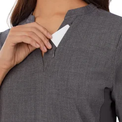 Womens Scrub Split Neck Top